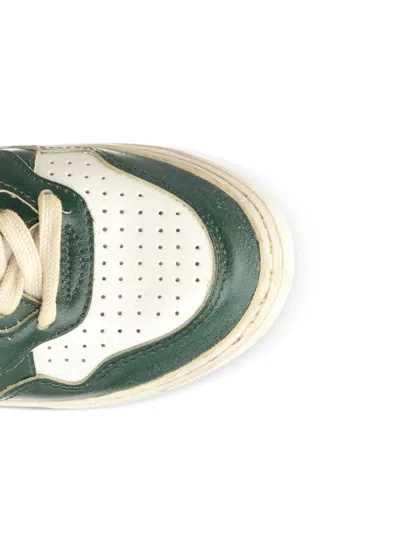 Autry Woman Sneakers Emerald Green Size 7 Leather In Multi