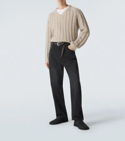 Studio Nicholson Black Riso Jeans In Black