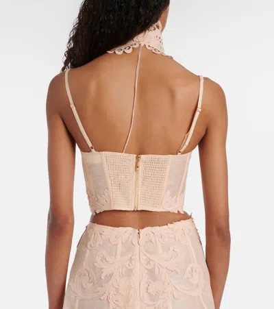Zimmermann Rebellion Filigree Bustier And Choker Set In Metallic