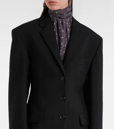 Acne Studios Wool Suit Jacket In Black