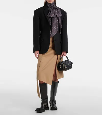 Acne Studios Wool Suit Jacket In Black