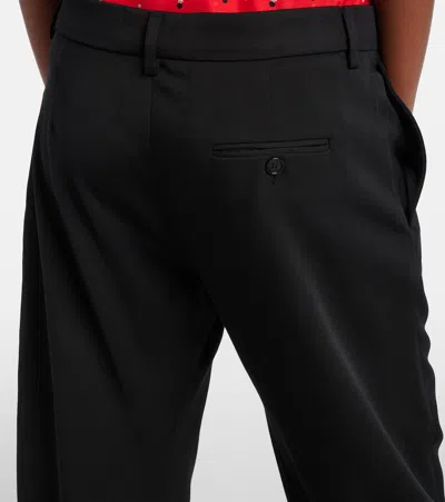 Acne Studios Houndstooth Wool Suit Pants In Black