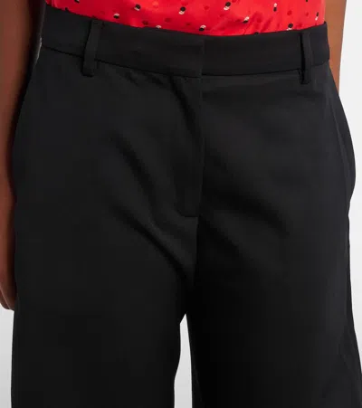 Acne Studios Houndstooth Wool Suit Pants In Black