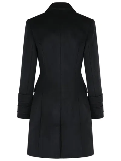 Balmain 10 Buttons Coat In Virgin Wool And Cashmere Women In Black