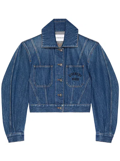 Givenchy Jean Paul Gaultier Multicolor The Yellow Butterfly Polyamide Cardigan In Blue