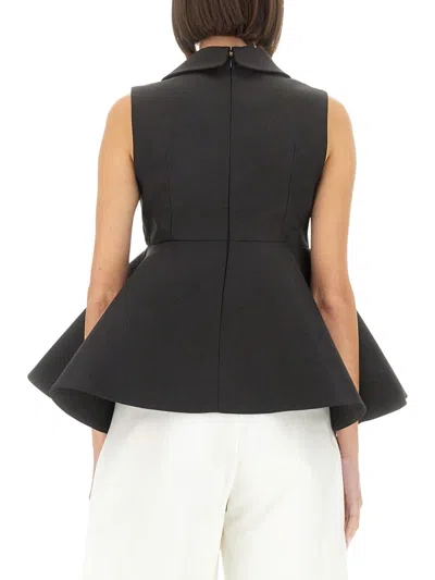 Jacquemus Le Haut Spalla Sleeveless Shirt Sculpture In Black