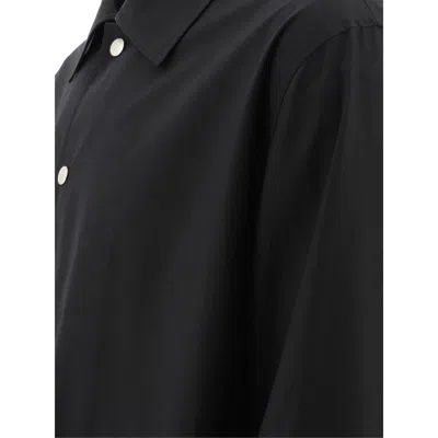 Jil Sander Black Virgin Wool Felt Shirt Jacket