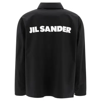 Jil Sander Black Virgin Wool Felt Shirt Jacket