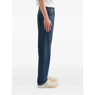 Jil Sander Blue Trousers Men In Blue