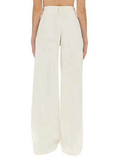Jil Sander Women Wide Leg Pants In White