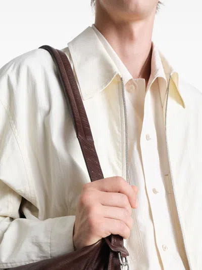 Lemaire Women Croissant Mini Leather Keyring In Multi