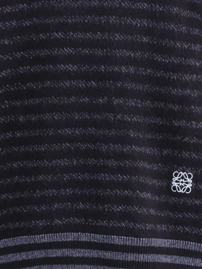 Loewe Men Wool Sweater In Blue