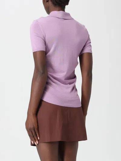 Loewe Lilac Polo In Cashmere And Silk In Pink