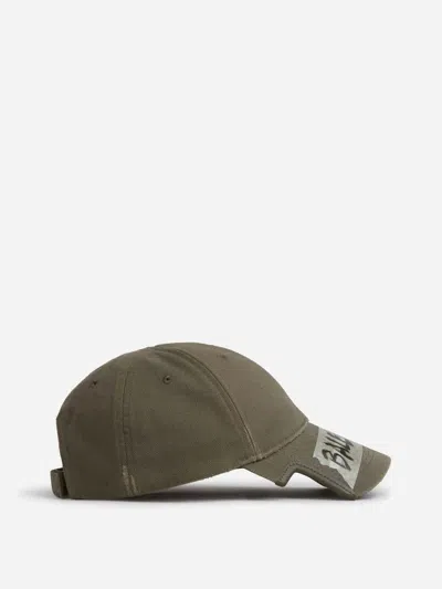 Balenciaga Cap Masking Tape In Green