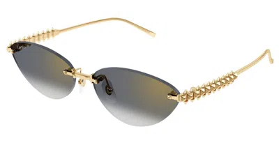 Cartier Ct0543s Clash De Sunglasses In Gold
