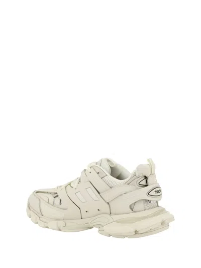 Balenciaga White Rubber Athletic Sneakers In White