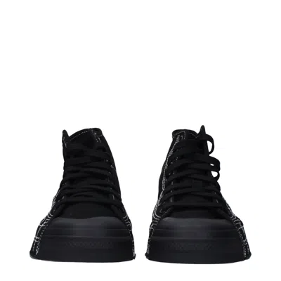 Y3 Yamamoto Sneakers Nizza Men's Fabric Black/white In Black
