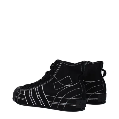 Y3 Yamamoto Sneakers Nizza Men's Fabric Black/white In Black