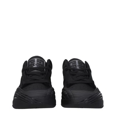 Givenchy Black Fabric And Leather Skate Sneakers In Brown