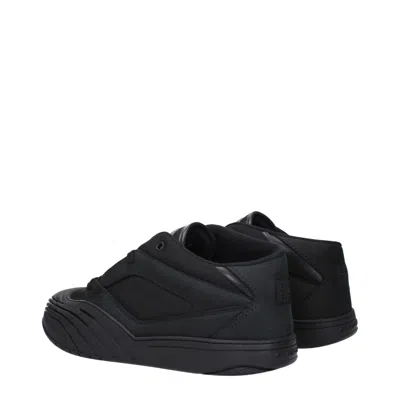 Givenchy Black Fabric And Leather Skate Sneakers In Brown
