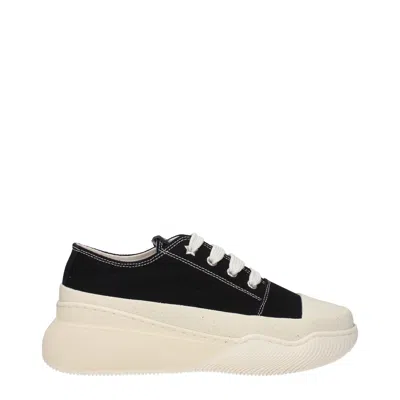 Stella Mccartney Loop Canvas Platform Sneakers In Black