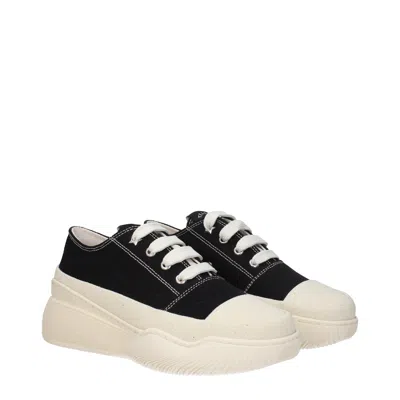 Stella Mccartney Loop Canvas Platform Sneakers In Black