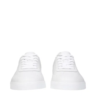 Givenchy White Leather Low Top Sneakers In White