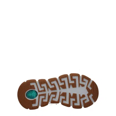 Versace White Leather Sneakers In White