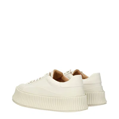 Jil Sander Women's Sneakers White Fabric/cloud White In White