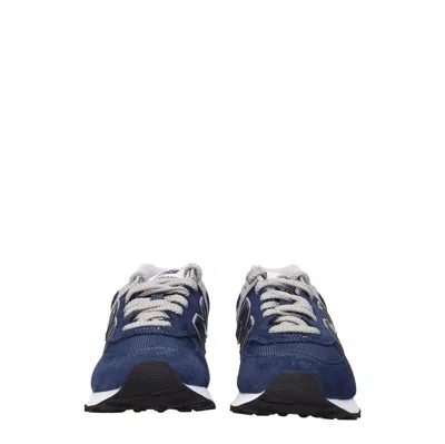 New Balance Women's Suede Blue/denim Sneakers In Multi