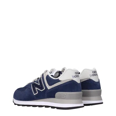 New Balance Women's Suede Blue/denim Sneakers In Multi