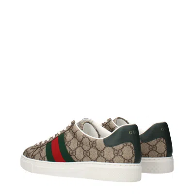Gucci Men Ace Supreme Gg Fabric Low-top Sneakers In Multi