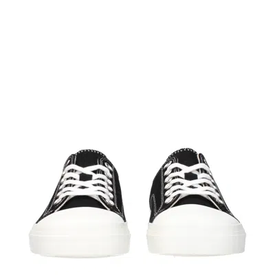 Moschino Square-toe Low-top Sneakers In Black