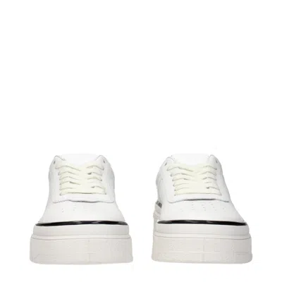 Jil Sander Leather Sneakers For Everyday In White