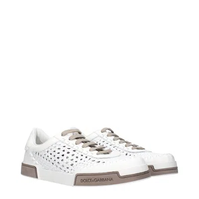 Dolce & Gabbana Sneaker Portofino Yacht White In Animal Print