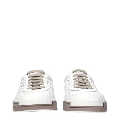 Dolce & Gabbana Sneaker Portofino Yacht White In Animal Print