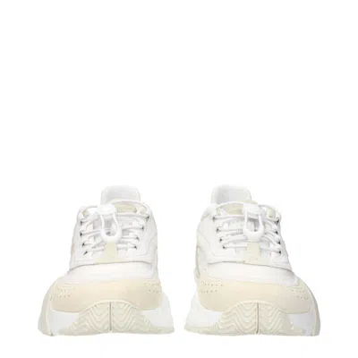 Fendi Luxurious Calf Leather Sneakers In Neutral