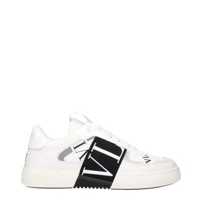 Valentino Garavani Valentino Vltn Leather Slip-on Sneaker In Neutral