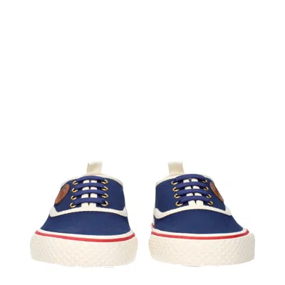 Valentino Garavani Sneaker Nojoke In Blue And White Canvas