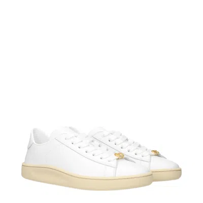 Valentino Garavani Woman Sneakers White Size 8 Leather In White