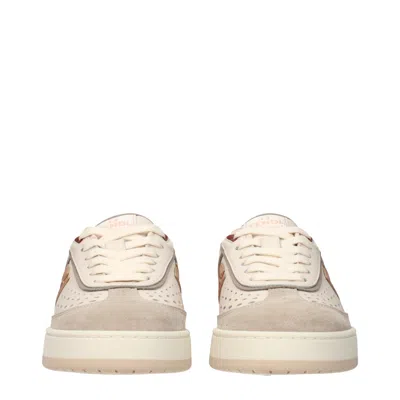 Fendi Match Womans Sneakers In Neutral
