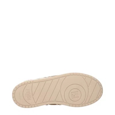 Fendi Match Womans Sneakers In Neutral