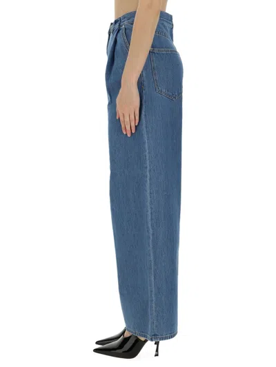 Givenchy Low-waist Oversized Jeans In Blue