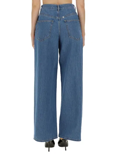 Givenchy Low-waist Oversized Jeans In Blue