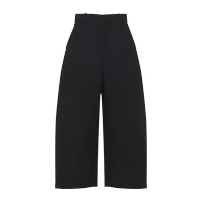 Studio Nicholson Buttoned High-waisted Trousers In Black
