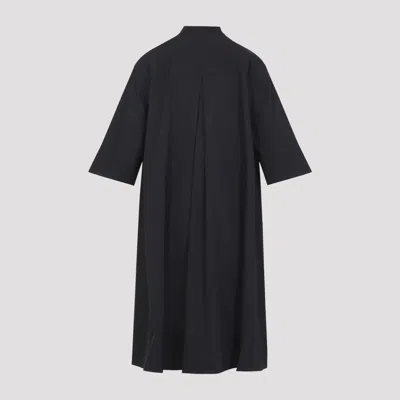 Studio Nicholson Bloch Oversized Midi Dress In Black