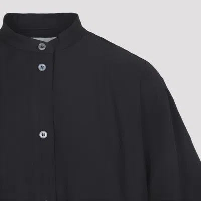 Studio Nicholson Bloch Oversized Midi Dress In Black