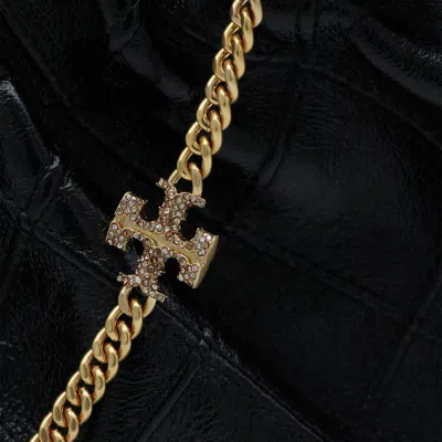 Tory Burch Quilted Shoulder Bag Chain Strap Design In Black