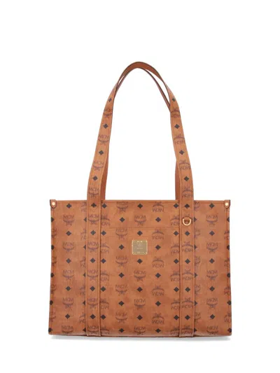 Mcm Aren Visetos School Tote In Brown
