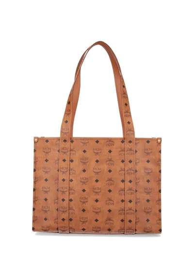Mcm Aren Visetos School Tote In Brown